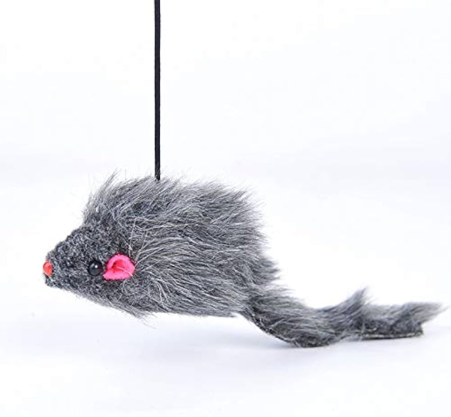 Mouse- stick-toy-cats