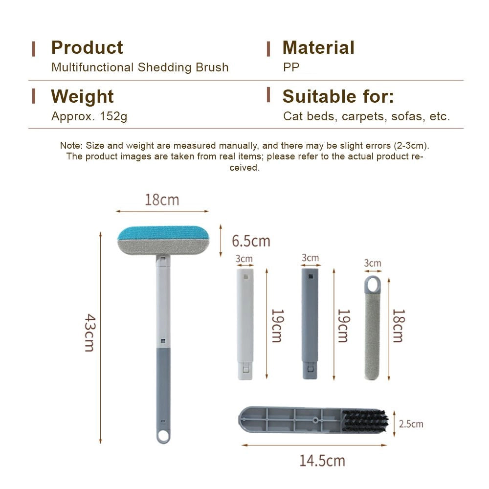 Set of cleaning tools with detachable heads. Multifunctional Dust Lint Collector. Pet hair remover. Cleaning-tool-brush-detachable heads-hairs remover-dust-remover-easy to use