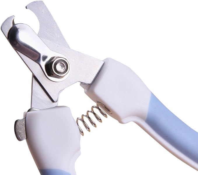 Nail trimmer for pets-filer-scissors-grooming-tools-cats-dogs-safety-lock-handle