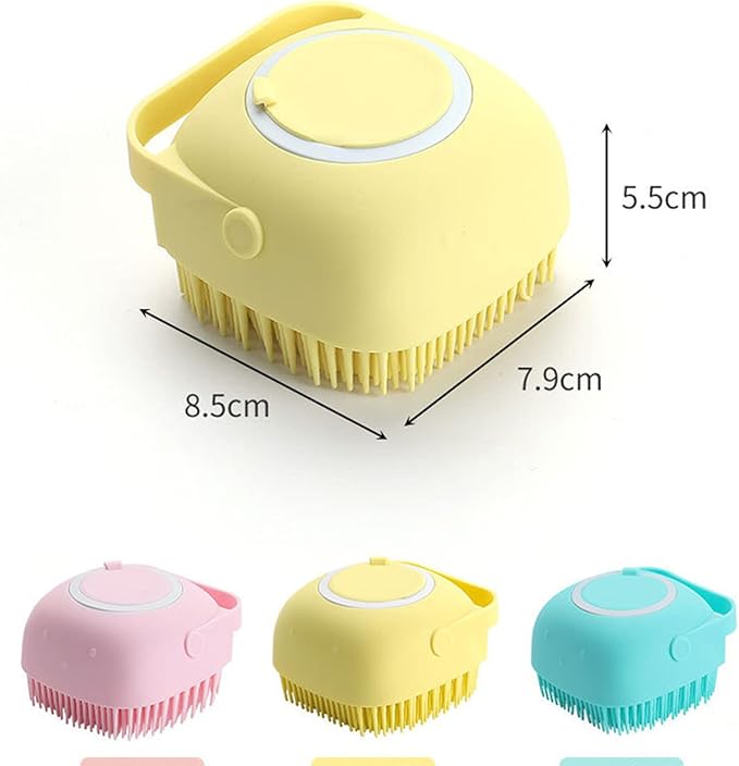 Silicone Bath Massage Brush-grooming-brush-soap dispenser-silicone