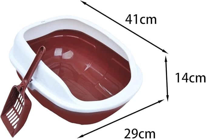 Litter tray with cover- litter-basin-high-quality-durable-anti-splash-anti-tracking-open-top-easy-to-clean-pan
