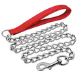 Chain Leash-Dog-walking-training-chain-leash-stainless steel-nylon-claw resistant