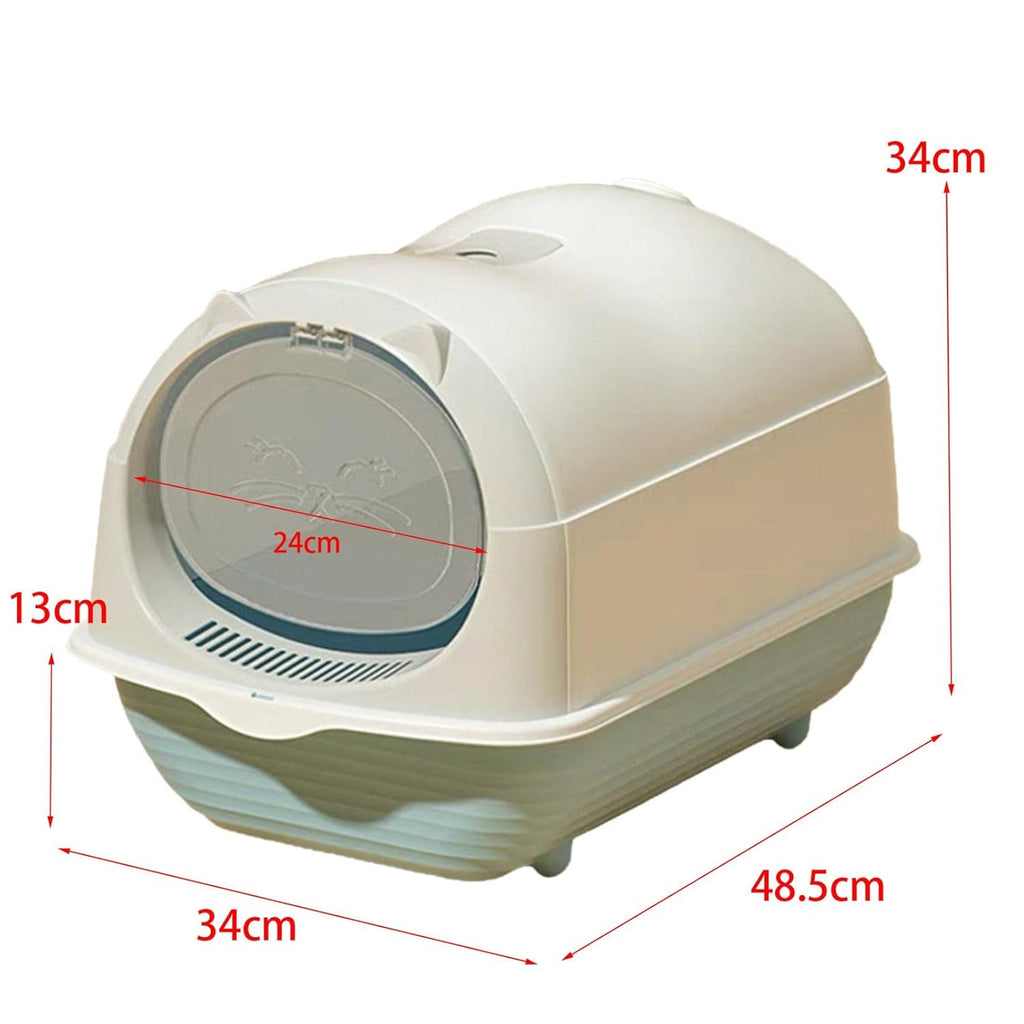 Cat Face Litter Box- Anti-splash-covered-detachable-hooded