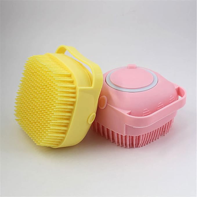 Silicone Bath Massage Brush-grooming-brush-soap dispenser-silicone