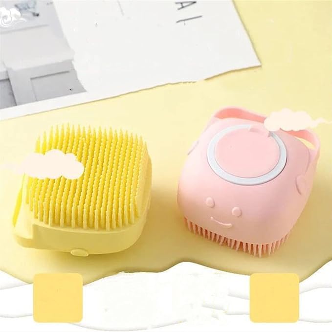 Silicone Bath Massage Brush-grooming-brush-soap dispenser-silicone