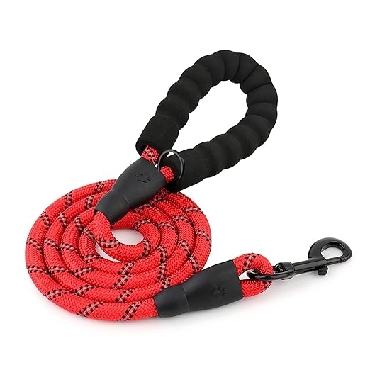 Dog Leash Large-360 degrees-rotating-hook-design-dog-walking-leash-training-large-strong-durable-resistant-reflective-traction-leash-outdoor pet activity