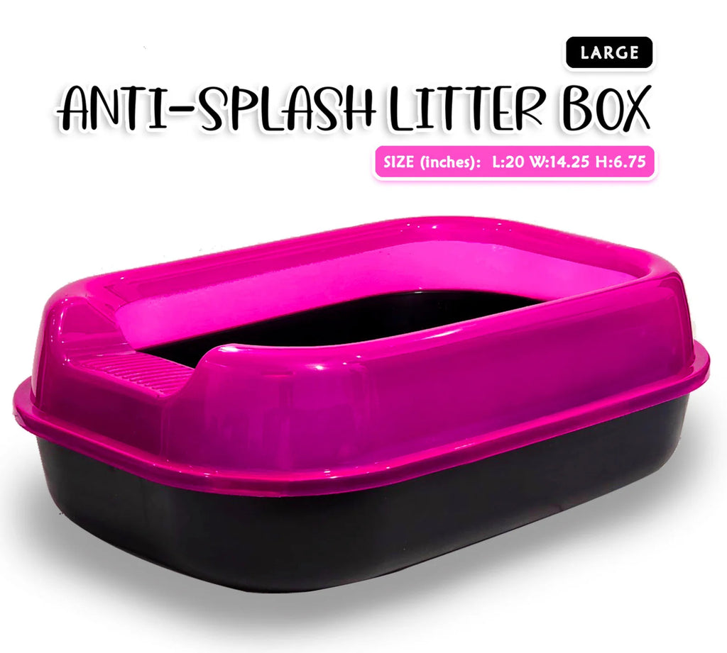 Anti-Splash Litter Box-litter basin-cats-training-anti splash-with cover