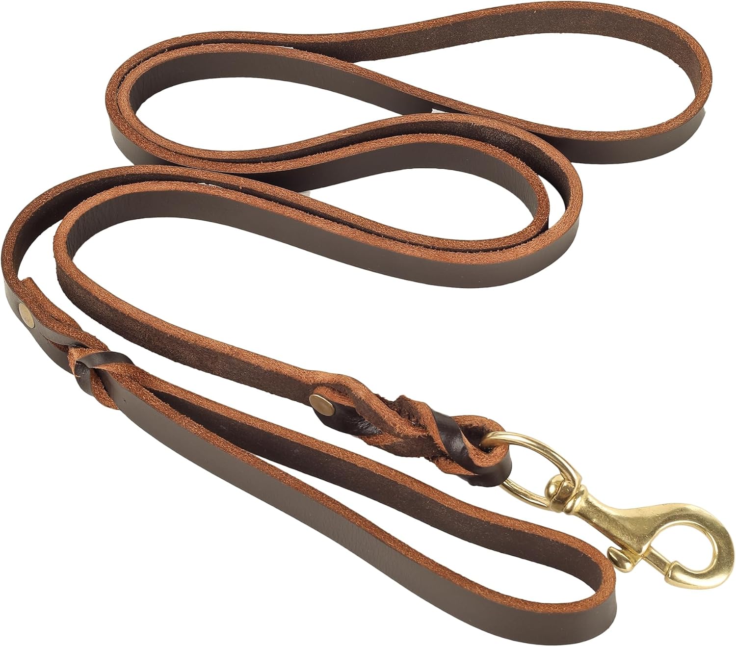 Leather-Leash-Show-Quality-Dogs-Dog show-Heavy Duty- Genuine Leather-Sturdy-Ergonomic