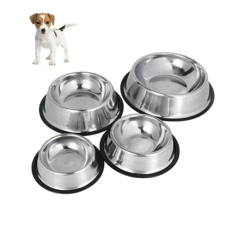 Stainless Steel bowl- pet-drinking bowl-pet-feeding-bowl-cats-dogs-rust resistant-corrosion resistant