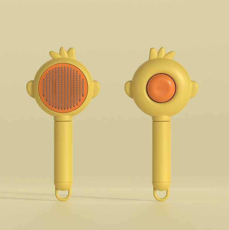 One Button Grooming Brush