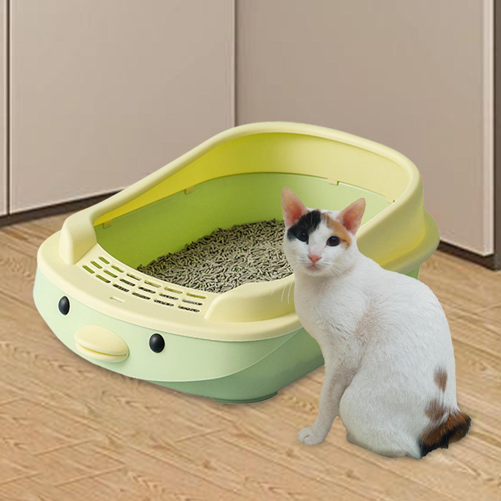 Open Litter Tray- Cat Face-portable-removeable pan