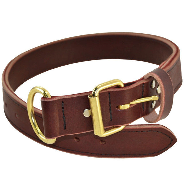 Leather-Collar-Dog-Buckle-High-Quality- Heavy-Duty-Waterproof-rust-resistant-corrosion-resistant-comfortable-fit-dogwalking-training