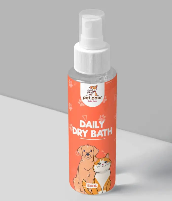 Pet Peer Dry Bath Spray Shampoo-cats-dogs-pets-dry bath-spray