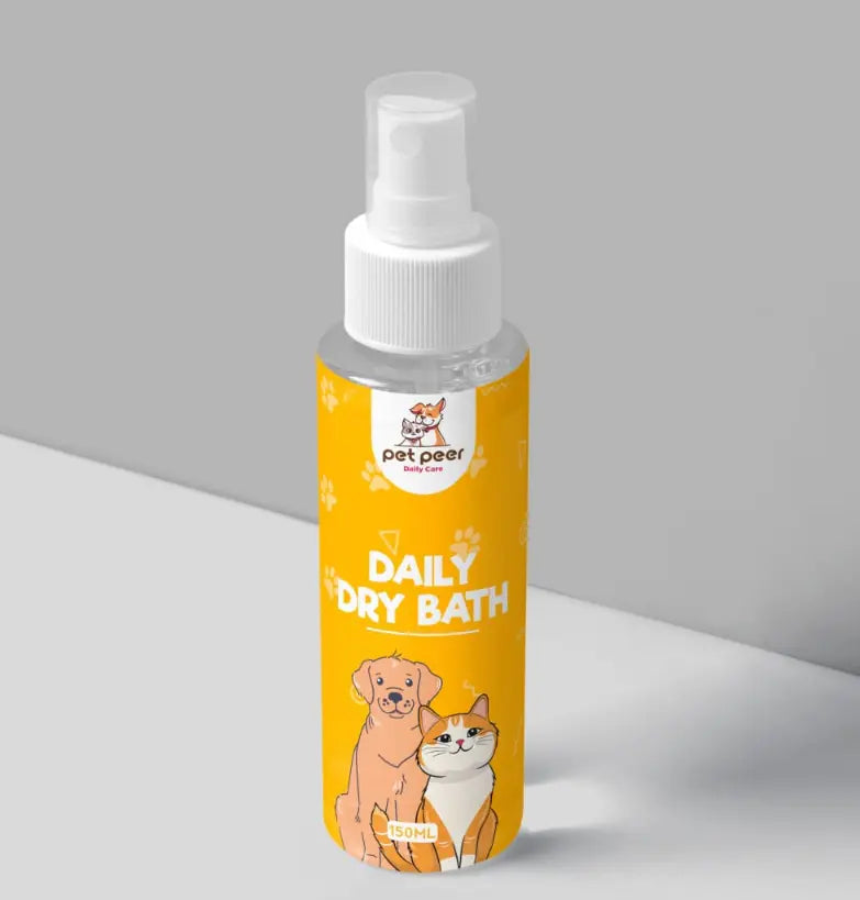 Pet Peer Dry Bath Spray Shampoo-cats-dogs-pets-dry bath-spray