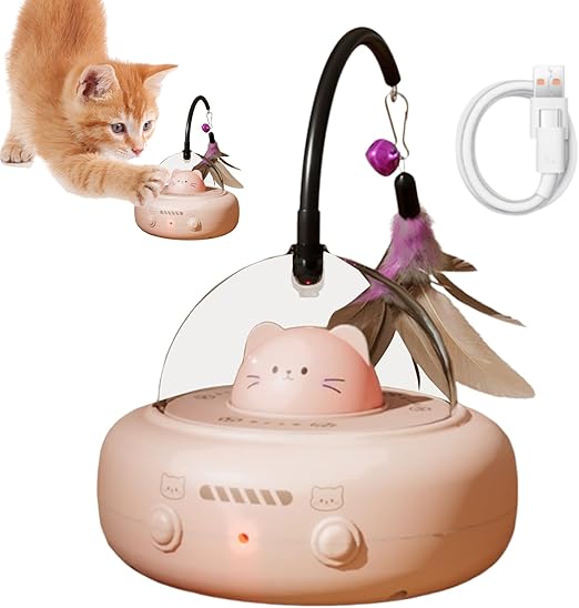 Interactive Robot Teaser Cat Toy. Cat-toys-robot-teaser-laser-batteryoperated