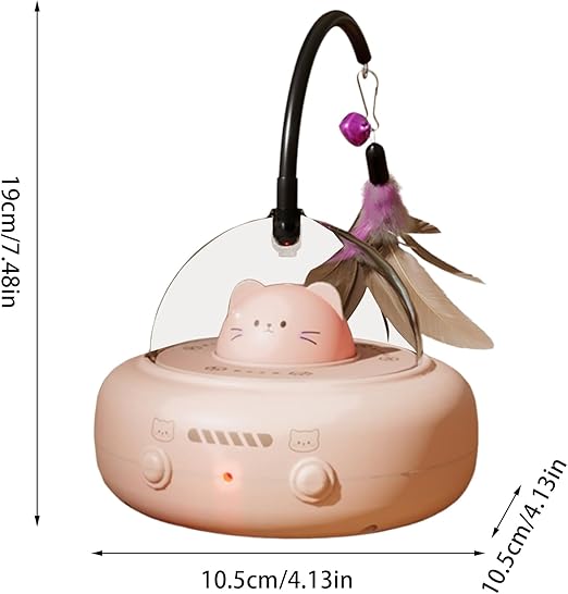 Interactive Robot Teaser Cat Toy. Cat-toys-robot-teaser-laser-batteryoperated