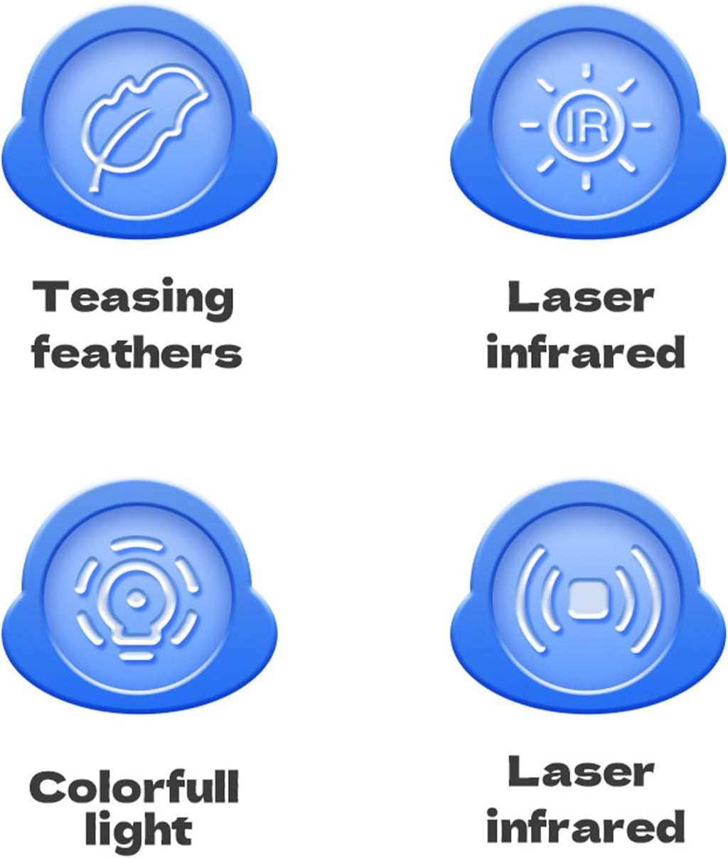 Interactive Robot Teaser Cat Toy. Cat-toys-robot-teaser-laser-batteryoperated