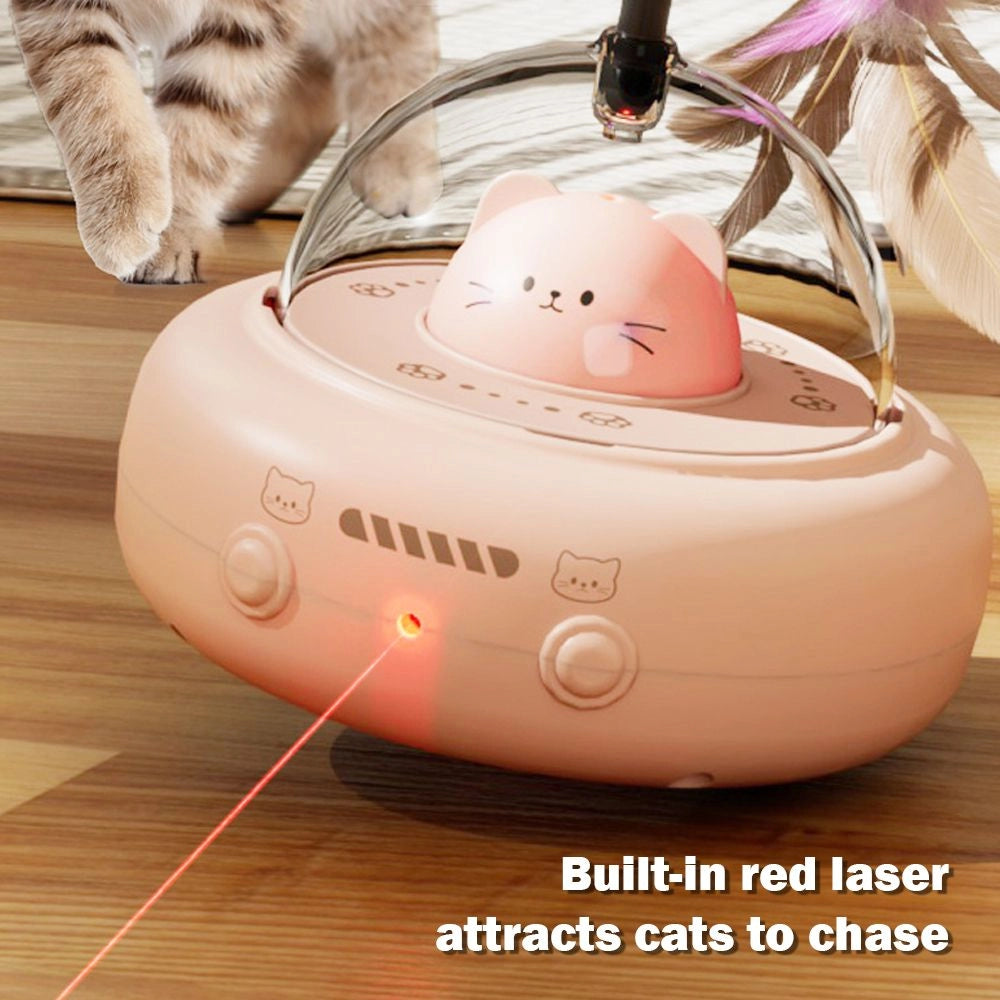 Interactive Robot Teaser Cat Toy. Cat-toys-robot-teaser-laser-batteryoperated