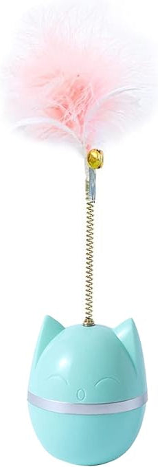 Interactive Feather & Tumbler Toy. Cat-toy-tumbler-feather-interactive